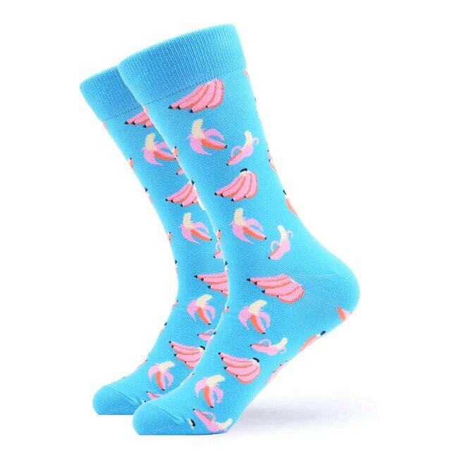 Calcetines Banana Celeste