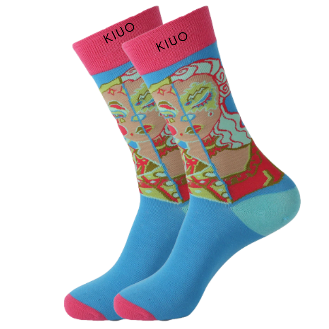 Calcetines Abstracto Celeste