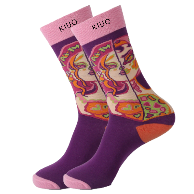 Calcetines Abstracto Morado