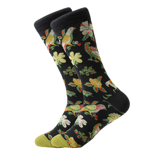 Calcetines Flores y Pajaros