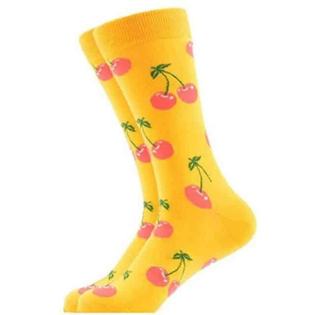 Calcetines Guindas Amarillas