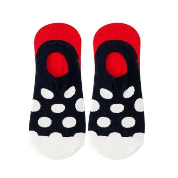 Calcetines Invisibles Puntos Blancos