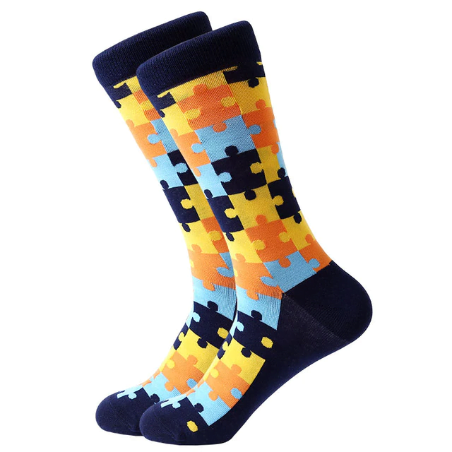 Calcetines Puzzle Amarillo