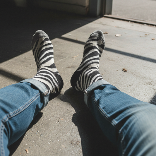 Calcetines Print de Cebra