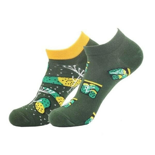 Calcetines Cortos Verde Diseño