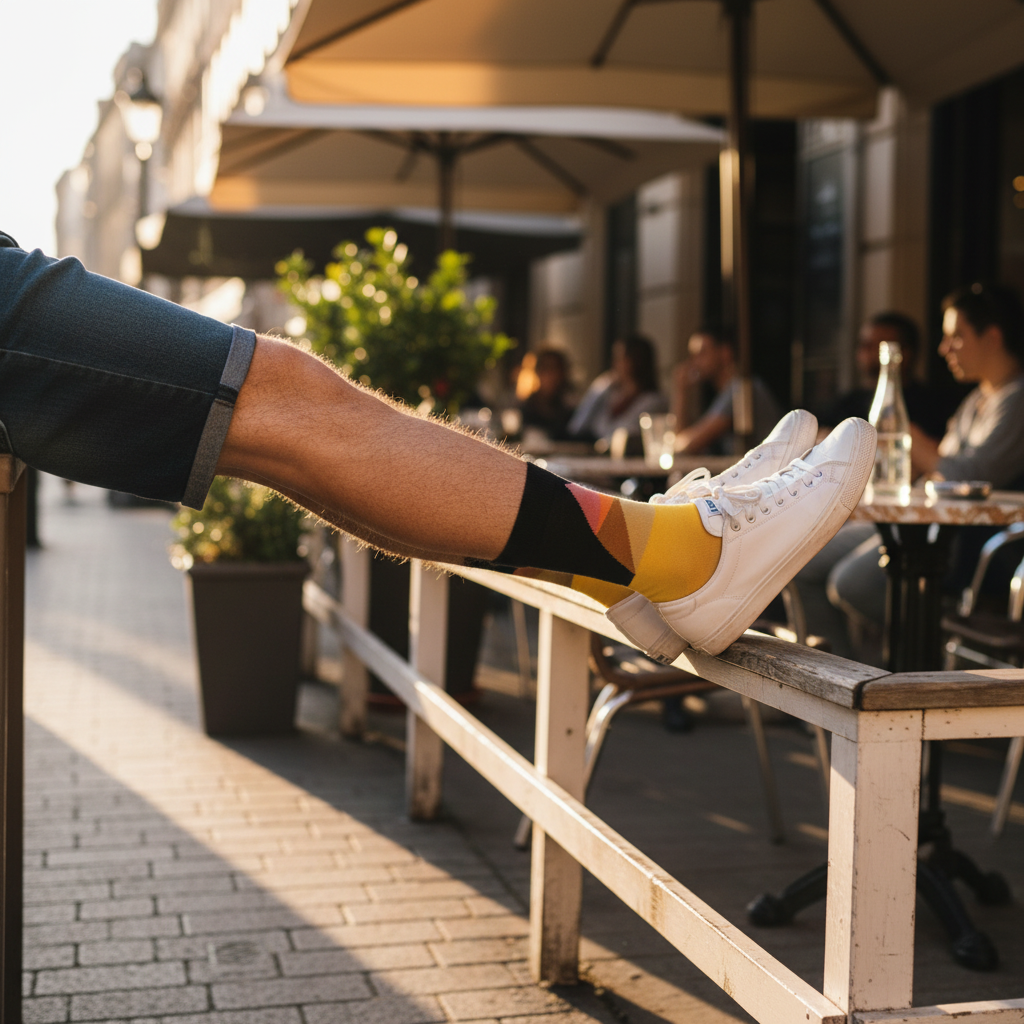 Calcetines Amarelo lifestyle hombre