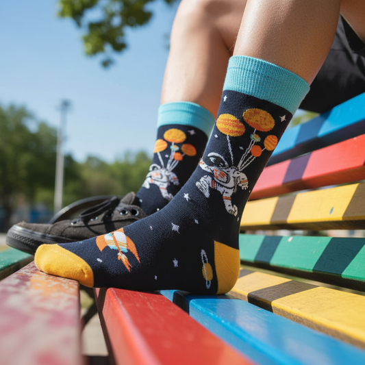 Calcetines Astronauta Con Globos lifestyle hombre