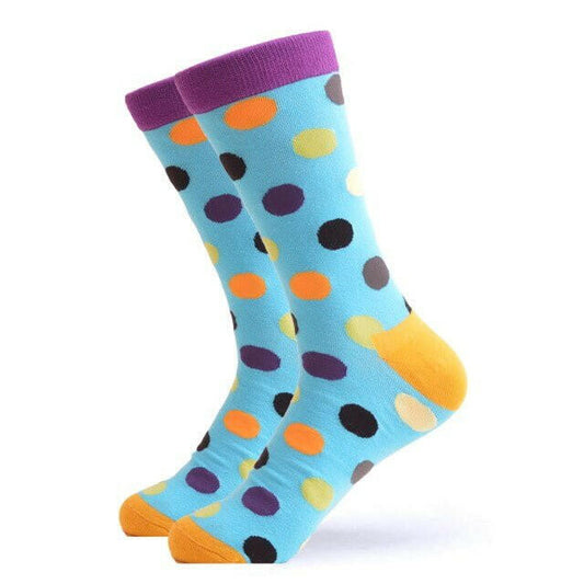 Calcetines Puntos Celeste