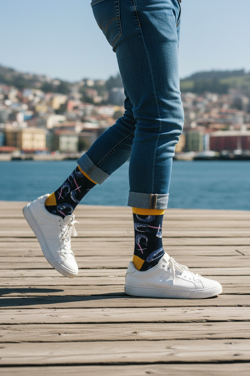 Calcetines Marlin lifestyle hombre borde costero Valparaíso
