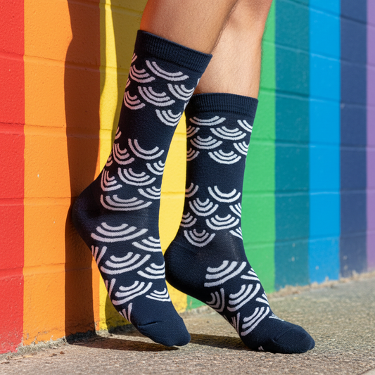 Calcetines Arcoiris Blanco lifestyle hombre