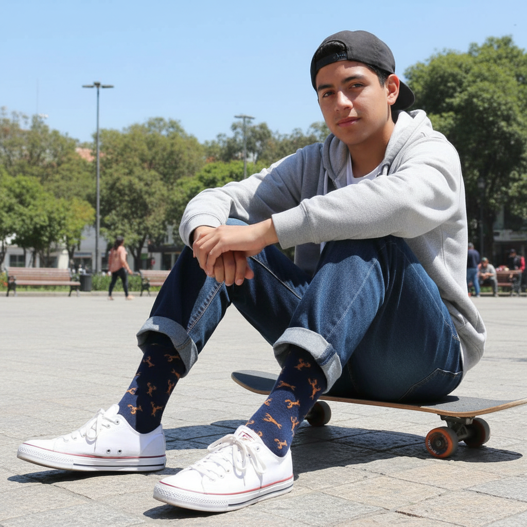 Calcetines Lobster - Plaza skate adolescente caña alta