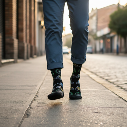 Calcetines KIUO Bicicletas - caminando en Barrio Italia Santiago