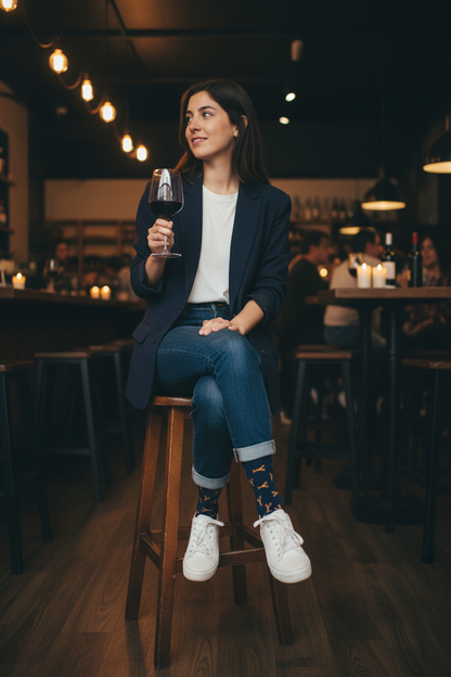 Calcetines Lobster - Wine bar mujer 20s smart casual caña alta