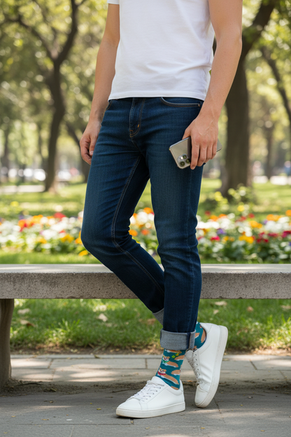 Calcetines Corgi - Cuerpo completo parque masculino caña alta