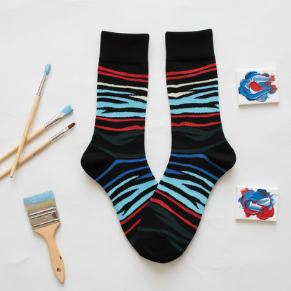 Calcetines Print Colores flat lay par