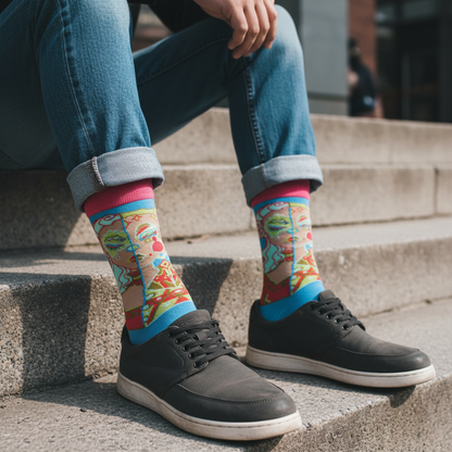 Calcetines Abstracto Celeste lifestyle hombre