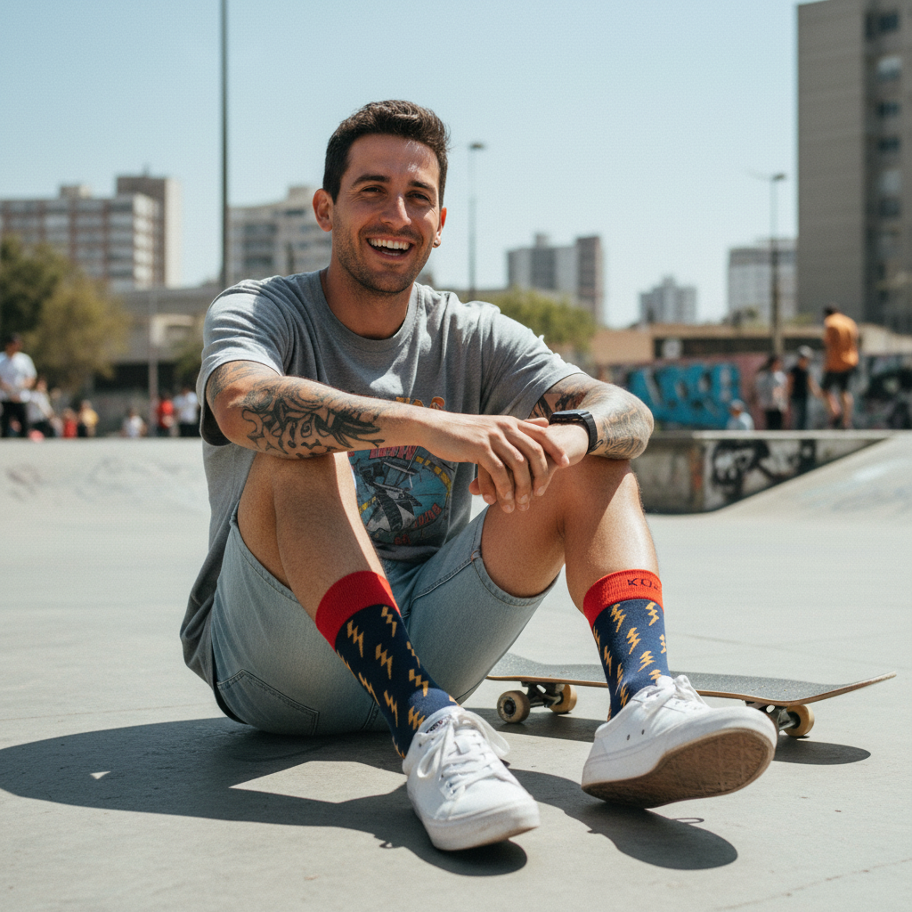 Calcetines Rayos lifestyle hombre rampa urbana