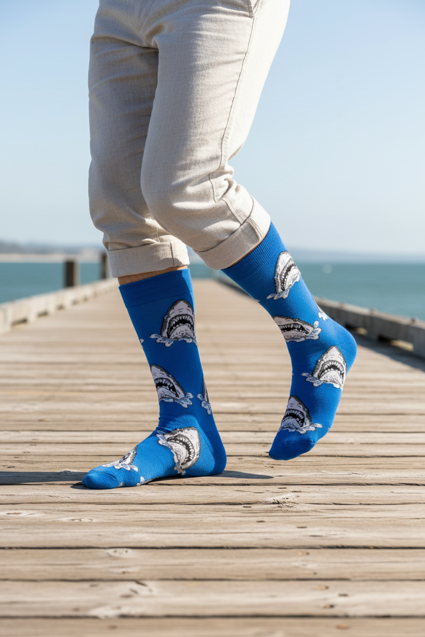 Calcetines Tiburón al Ataque - Acción stride masculino