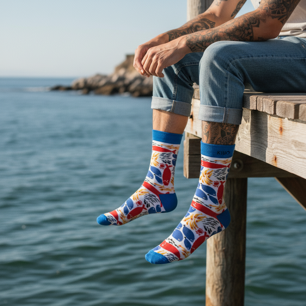 Calcetines Peces lifestyle hombre muelle