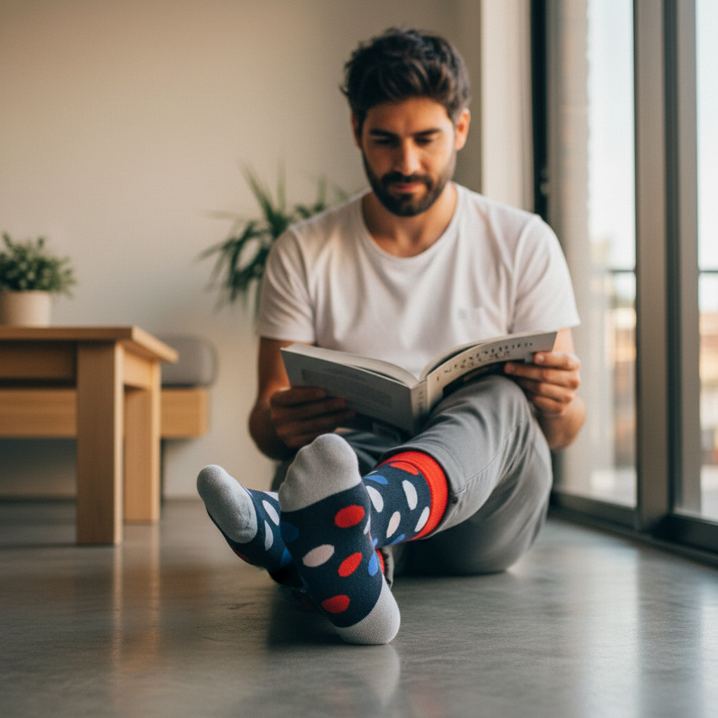 Calcetines Puntos Azul lifestyle hombre departamento