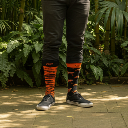 Calcetines Tigre Print - Plano general jardín botánico