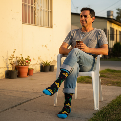 Calcetines Sombrero - Afuera con mate hombre 50s caña alta