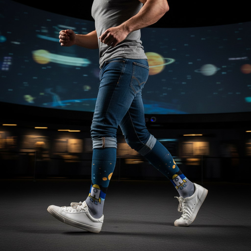 Calcetines KIUO Nave Espacial - accion planetario stride dinamico
