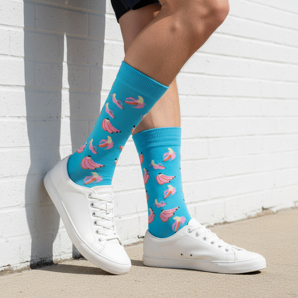 Calcetines Banana Celeste lifestyle hombre