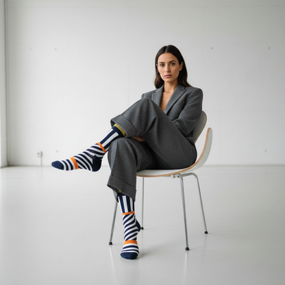 Calcetines Multirayas mujer silla de diseño