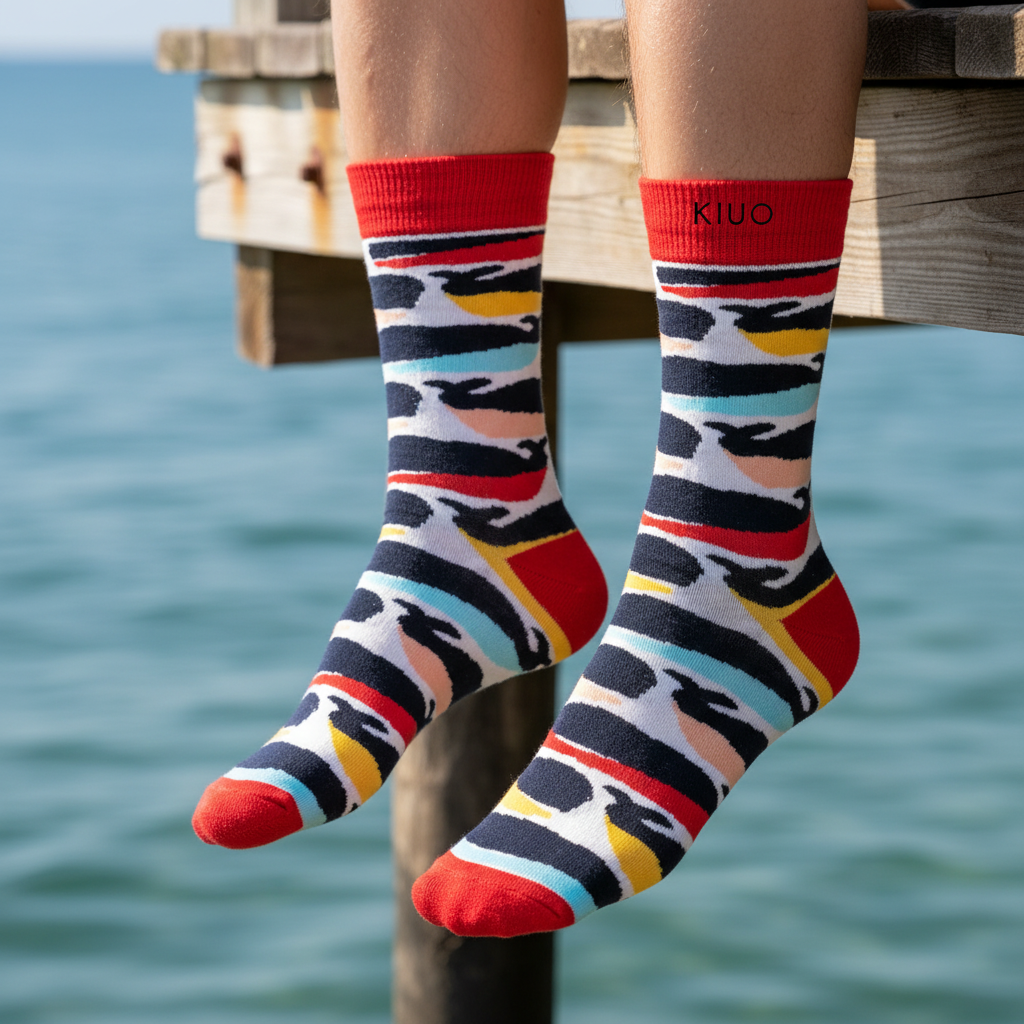 Calcetines Ballenas de Colores lifestyle hombre