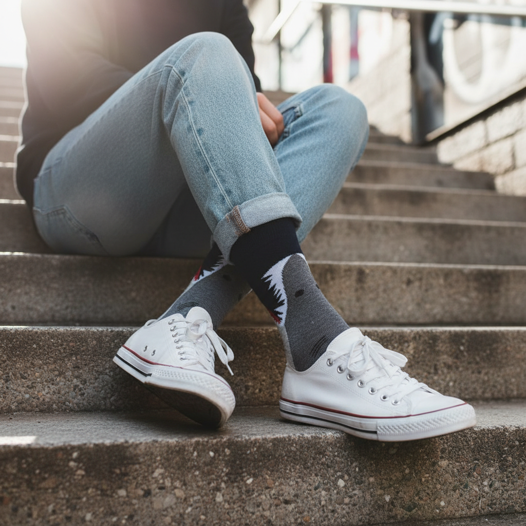 Calcetines Dientes de Tiburon lifestyle