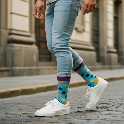 Calcetines Puntos Celeste lifestyle hombre Lastarria