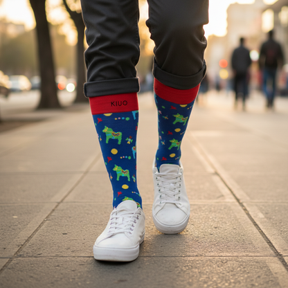 Calcetines KIUO Caballo Sueco - caminando en Santiago, zapatillas neutras