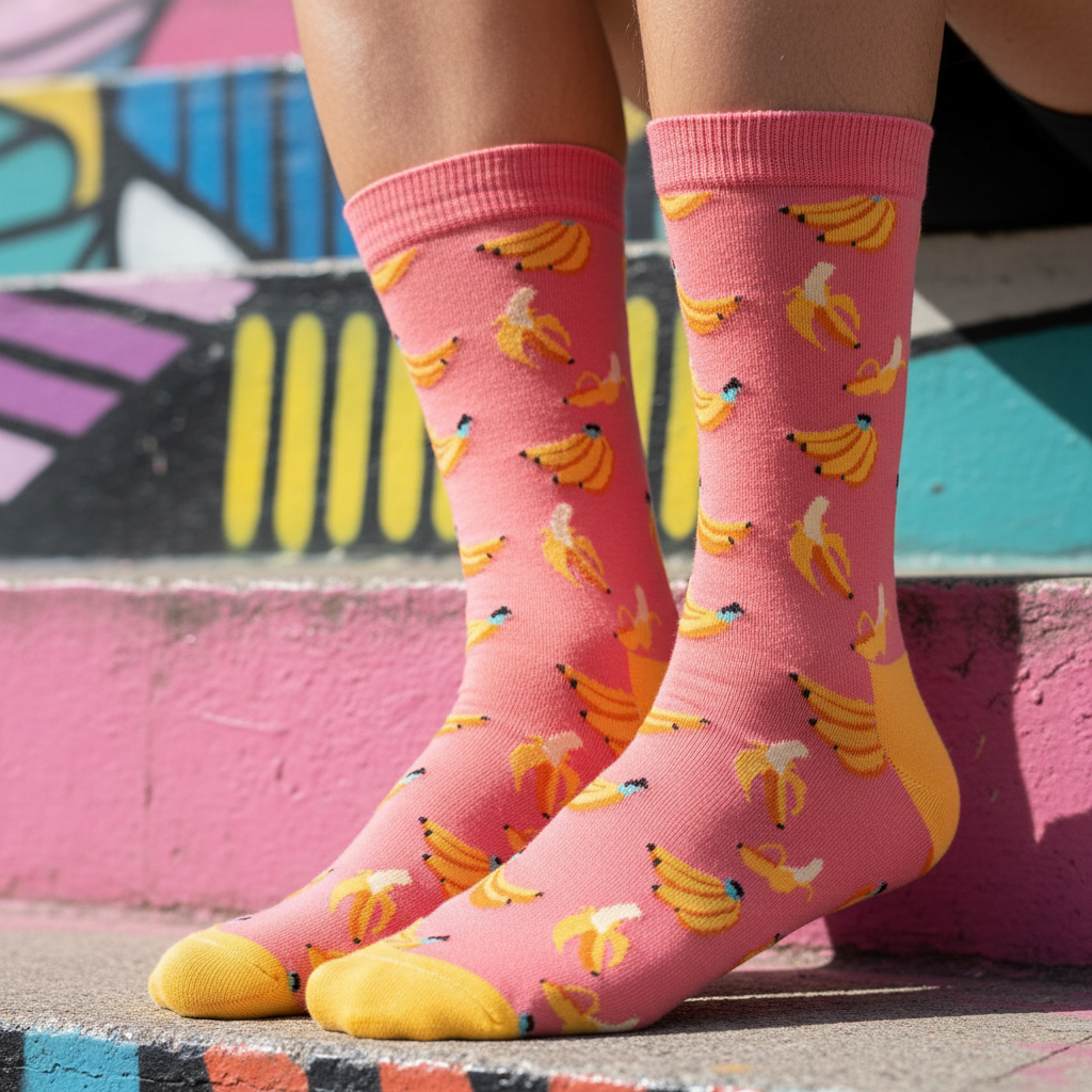 Calcetines Banana Rosada lifestyle hombre