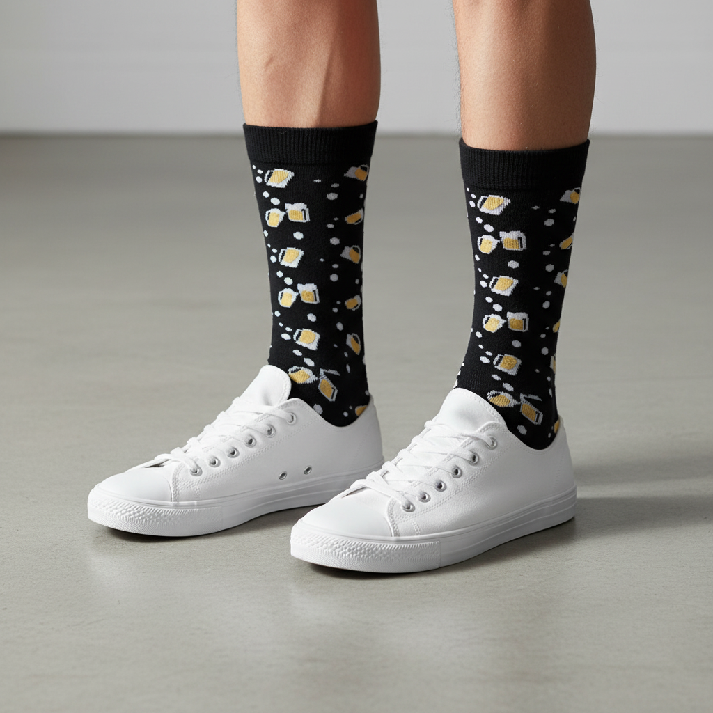 Calcetines Cervezas detalle caña alta