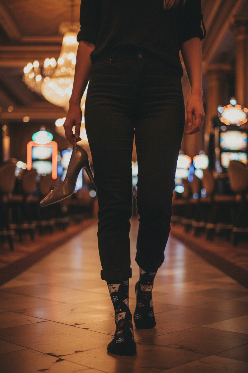 Calcetines Poker lifestyle mujer casino de noche