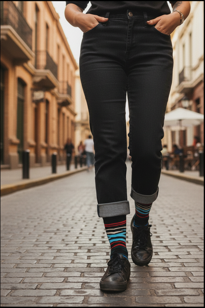 Calcetines Print Colores lifestyle mujer calle