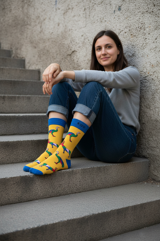 Calcetines Venado Avestruz - Plano medio plaza