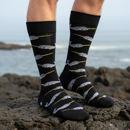 Calcetines Pez Espada - Macro rocas costeras masculino caña alta