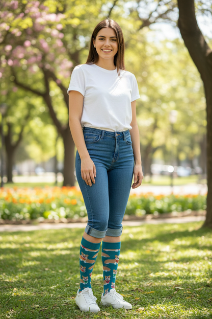 Calcetines Corgi - Cuerpo completo parque femenina caña alta