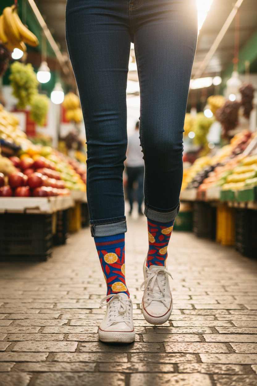 Calcetines Rodajas lifestyle mujer mercado
